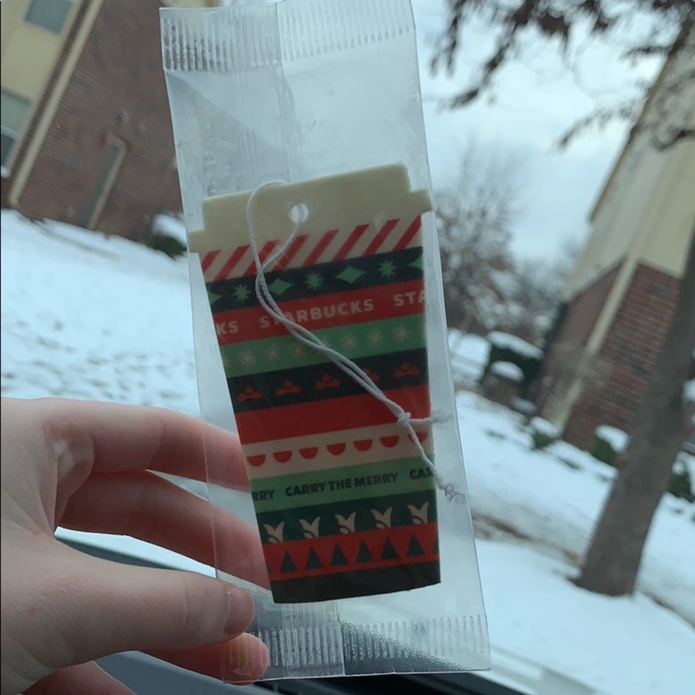 Starbucks car air freshener